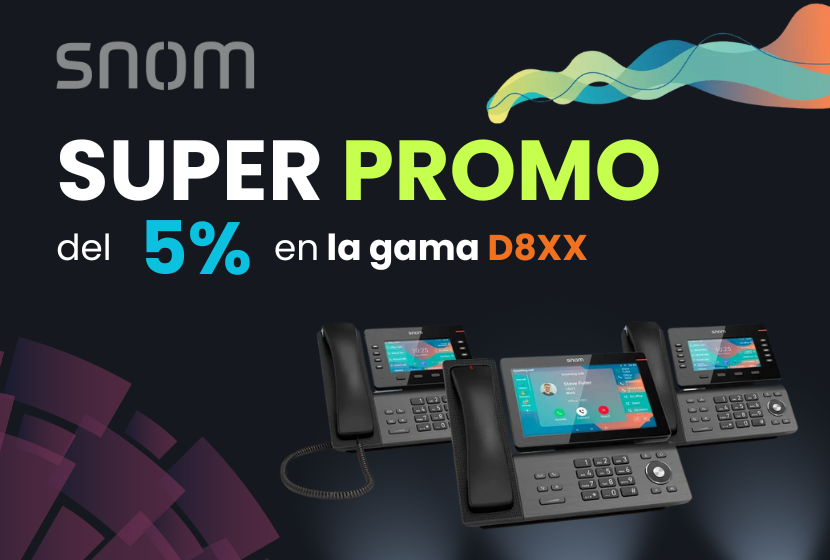 promoción D8XX de Snom y promoción en telefonos GIGASET de escritorio