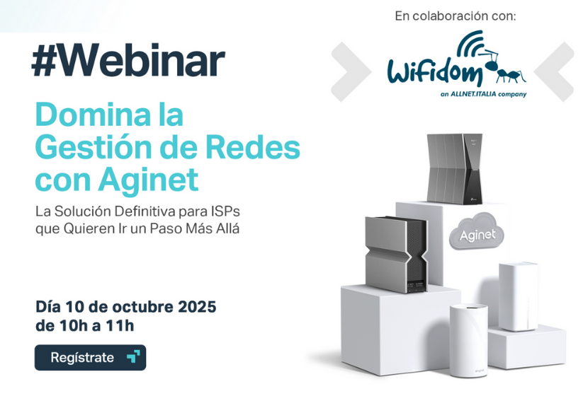 webinar aginet para ISP en Wifidom , distribuidor oficial en españa y portugal de tplink