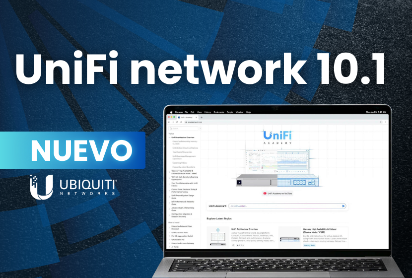 novedades de Ubiquiti UniFi network 10.1 yta disponible en Wifidom