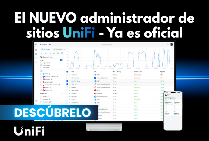 administador de redes de uniFi ya esta disponible