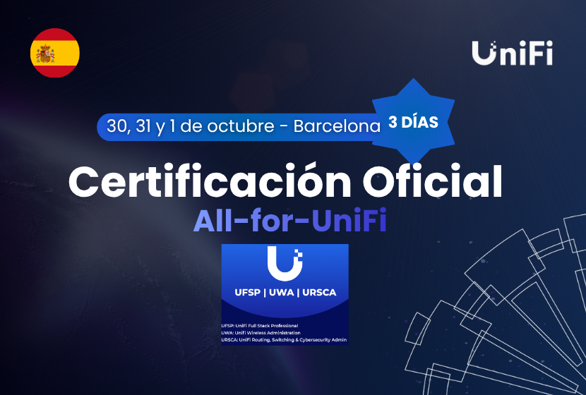 certificación oficial ubiquiti 2026 en barcelona