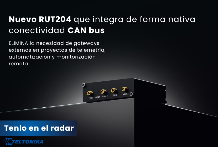 ya disponible en wifidom el nuevo RUT204 de teltonika con can bus